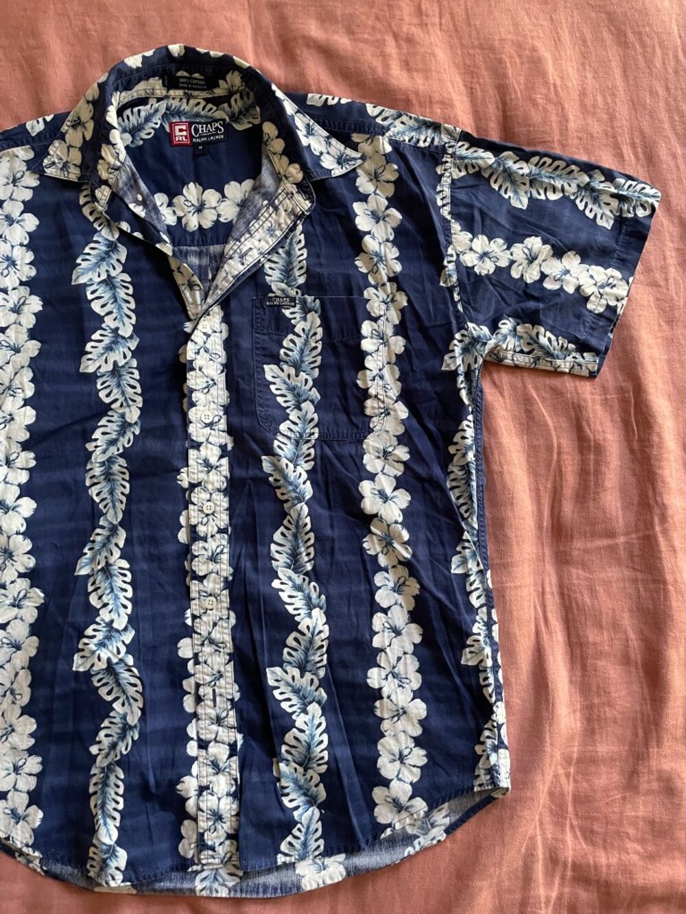 Chaps Ralph Lauren Tropical Leisure Button Up Shirt - Size M